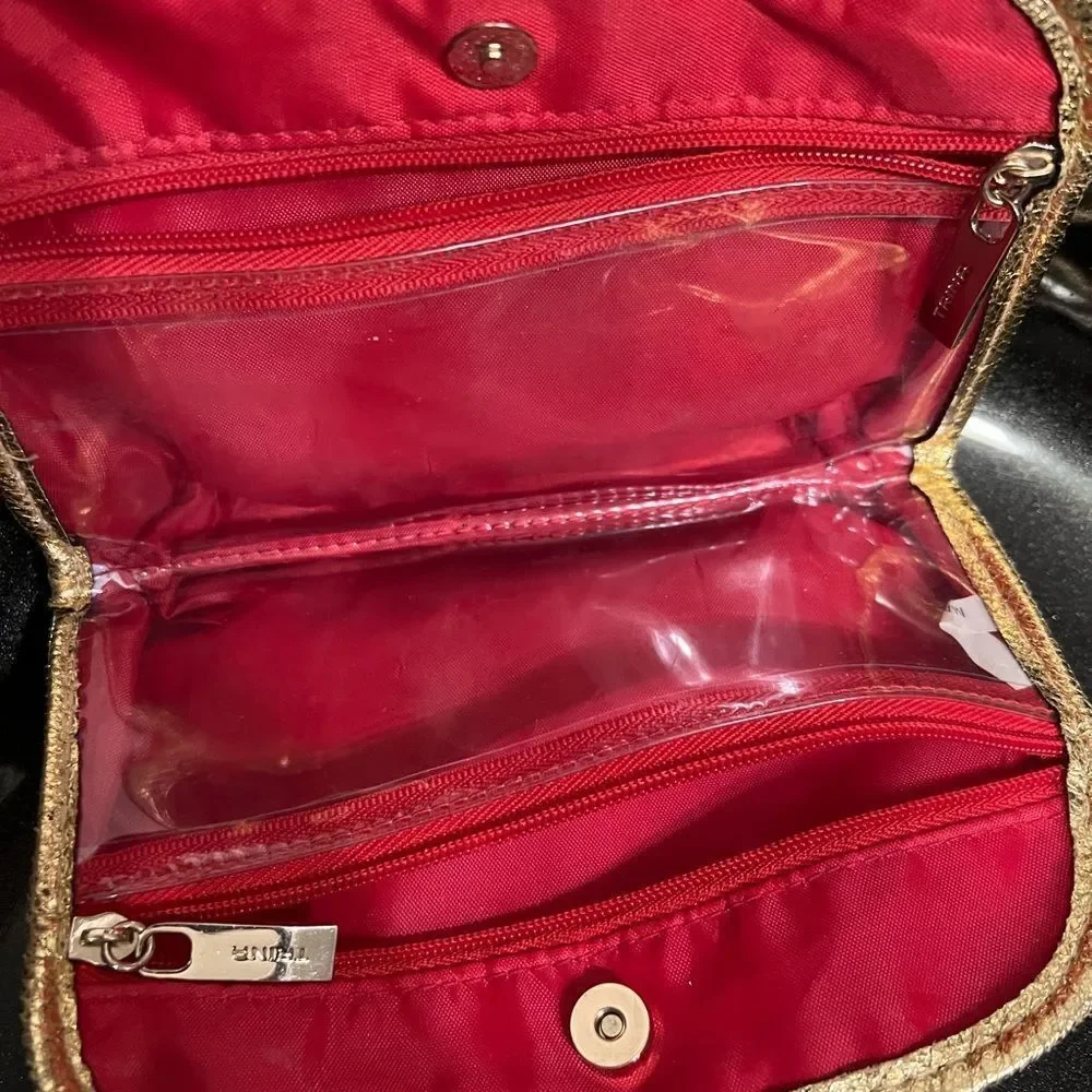 TRINA Leopard Print Makeup Bag